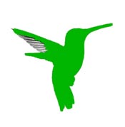 Broad-tailed hummingbird map legend.