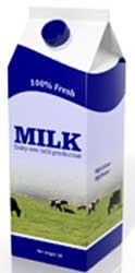 Carton of milk. 