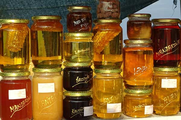 Honey in jars