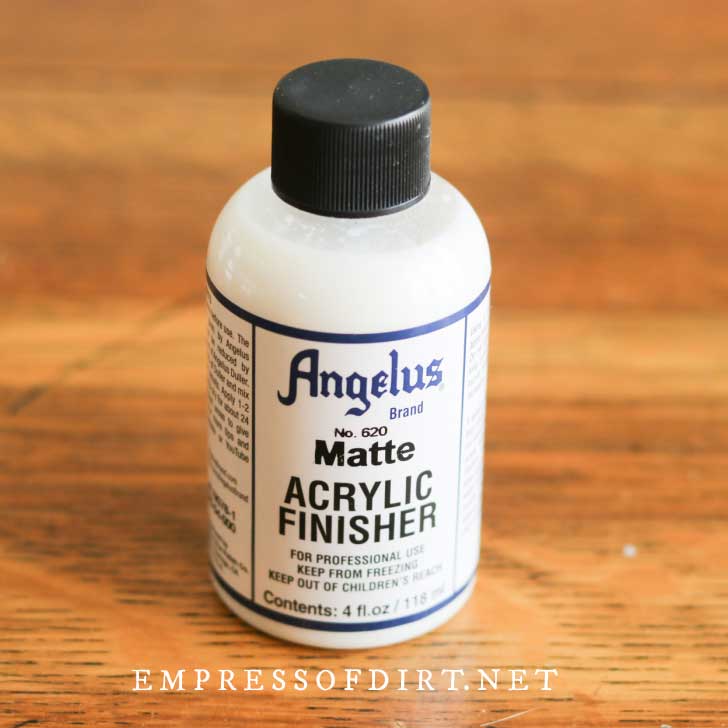 Angelus matte acrylic finisher